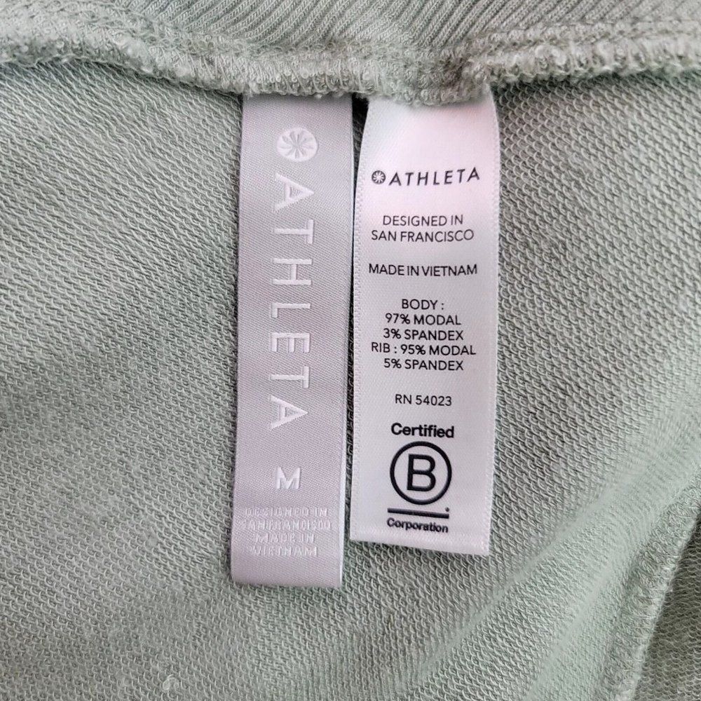 Athleta M Opal Green Nirvana Wear Two Ways Wrap Lightweight Draped Front Cardi - Picture 6 of 7